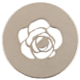 Silver rose medallion